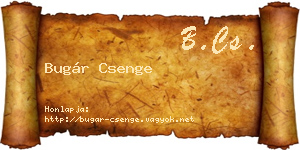 Bugár Csenge névjegykártya